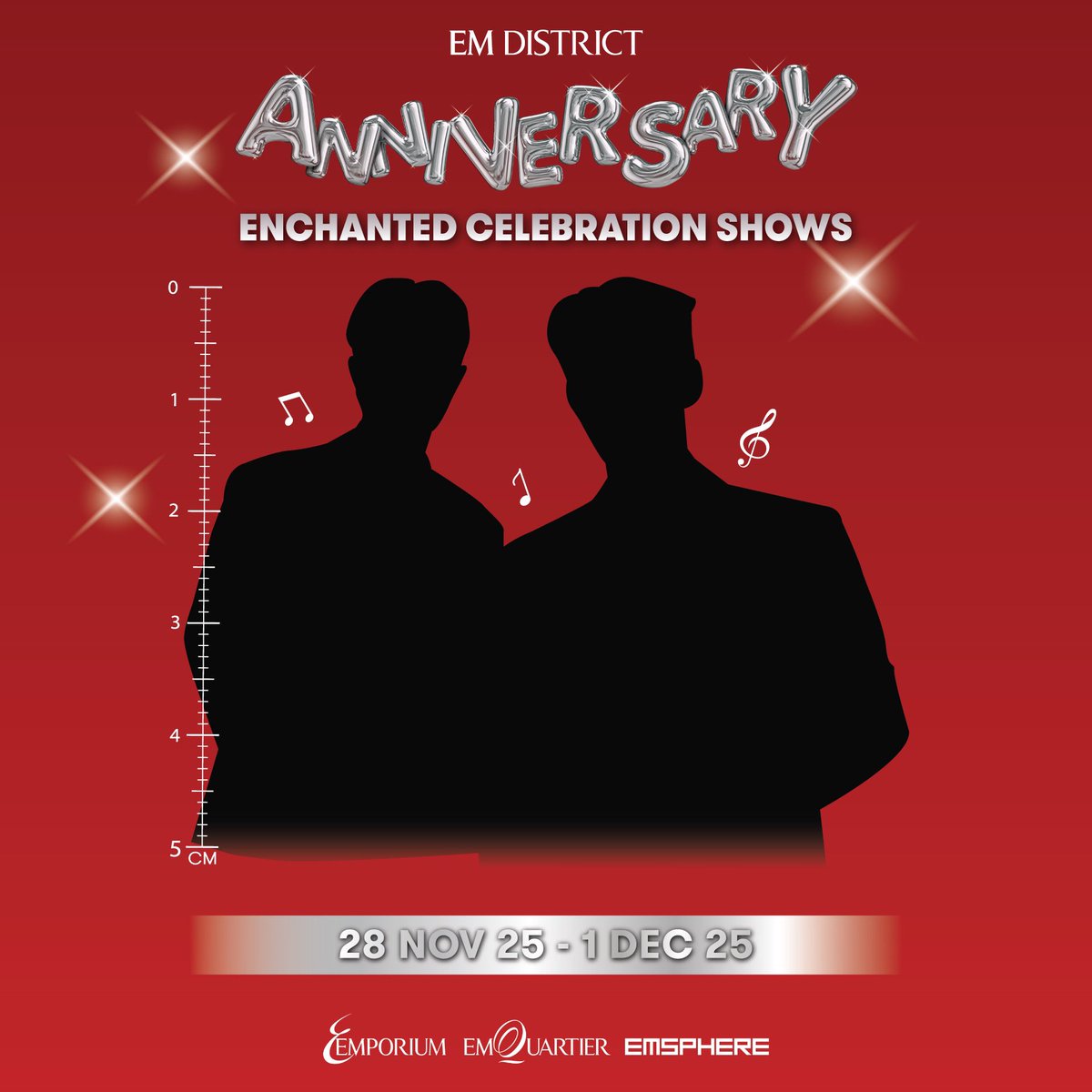 เปิดตัวคู่ที่ 3 ฟินไม่แผ่ว ไฮไลท์คู่จิ้นแห่งปี 2025 จะมาปรากฏตัวในงาน 
🎉 EM DISTRICT ANNIVERSARY 2025 🎉

คำใบ้ คือ  
🎸🎵🦈

พบกับงานเฉลิมฉลองสุดยิ่งใหญ่ ในตีม Enchanted Celebration Shows 
📣 28 พ.ย. 68 – 1 ธ.ค. 68 
📍Quartier Parc, EmQuartier 

#EMDISTRICTANNIVERSARY
#EMPORIUM