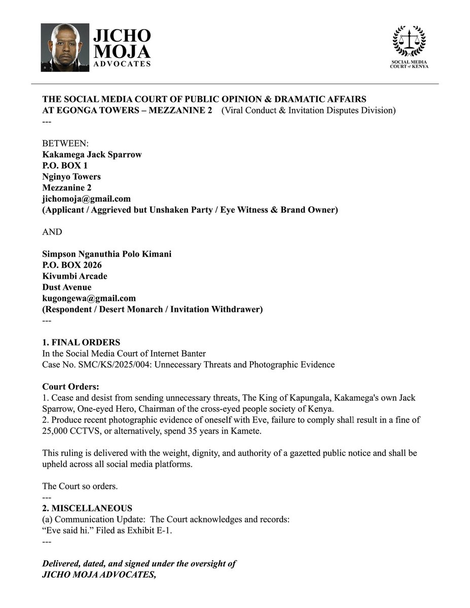 daddyowenmusic's tweet image. LAWSUT!
@polo_kimanii hii iwe funzo kwako na wengine kama wewe!