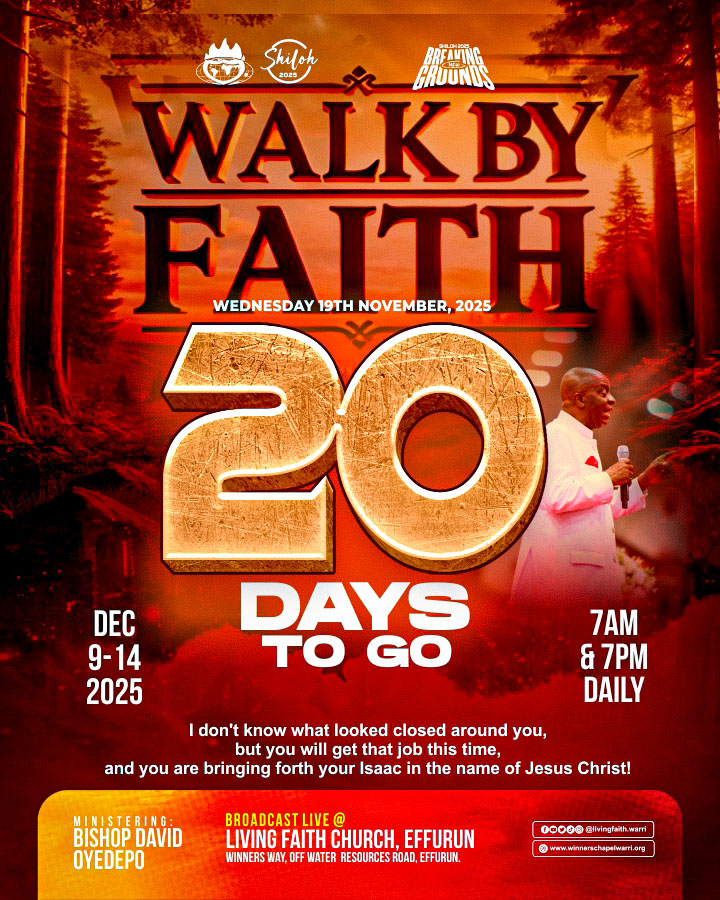 LivingWarri's tweet image. #20DaysToGo
#Shiloh2025
#BreakingNewGrounds
#WinnersChapelWaterResources
#LivingFaithChurchEffurun