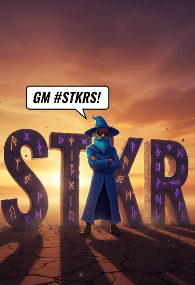 poge_076's tweet image. GM #STKRS! Ready to conquer the day and build the future one step at a time. Let’s make magic happen! ✨