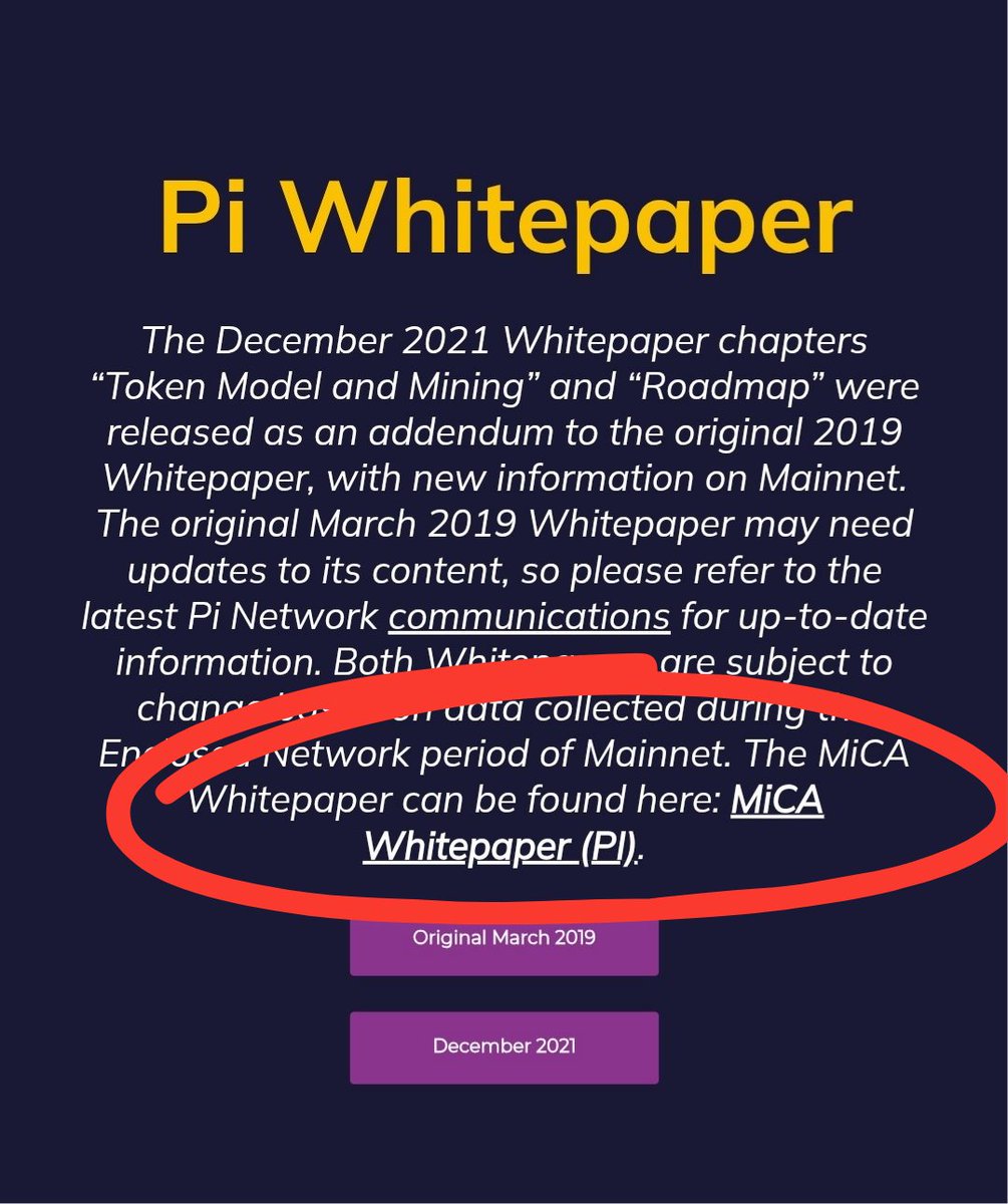 PiPioneersX's tweet image. 🚨 PI NETWORK IS NOW FULLY MiCA-COMPLIANT – 🇪🇺 EUROPEAN TRADING OFFICIALLY PERMANENT! 

The official MiCA Whitepaper just dropped today! 📃

This means:
🔹 Your mined Pi = 100% regulator-approved for secondary trading  
🔹 Permanent access in all 30+ EU/EEA countries (no expiry…