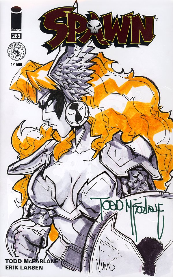 SpawnArchive's tweet image. Angela sketch (2019). Art by @eddienunezart 
#Spawn