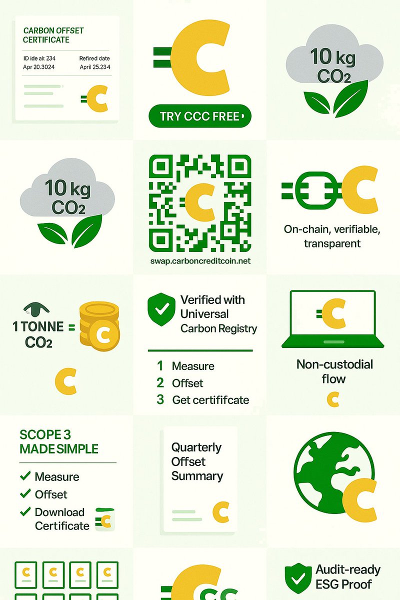 Claim Free Offset | Carbon Credit Coin tweet media