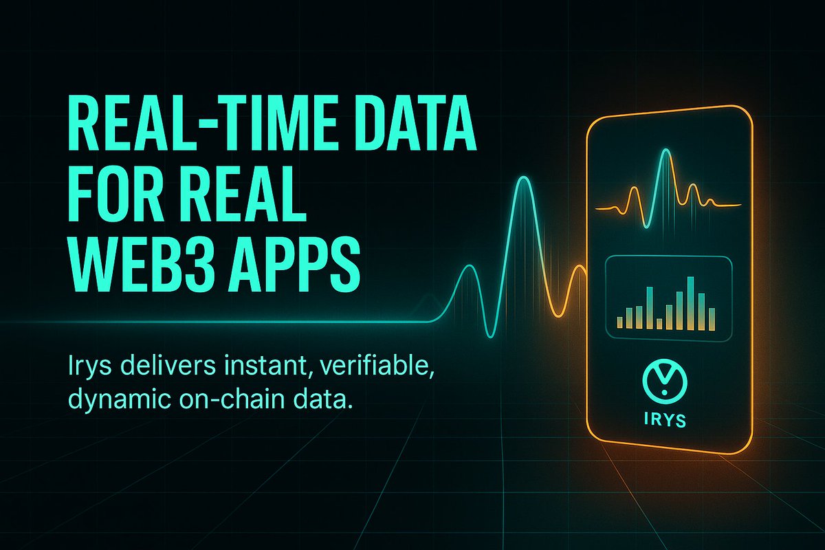 alongsidegods's tweet image. Web3 needs more than storage —
it needs active, verifiable, real-time data.
@irys_xyz powers apps with on-chain data that updates instantly and can be trusted forever.
This is how decentralized apps become truly dynamic.
#Irys #Web3 #Datachain