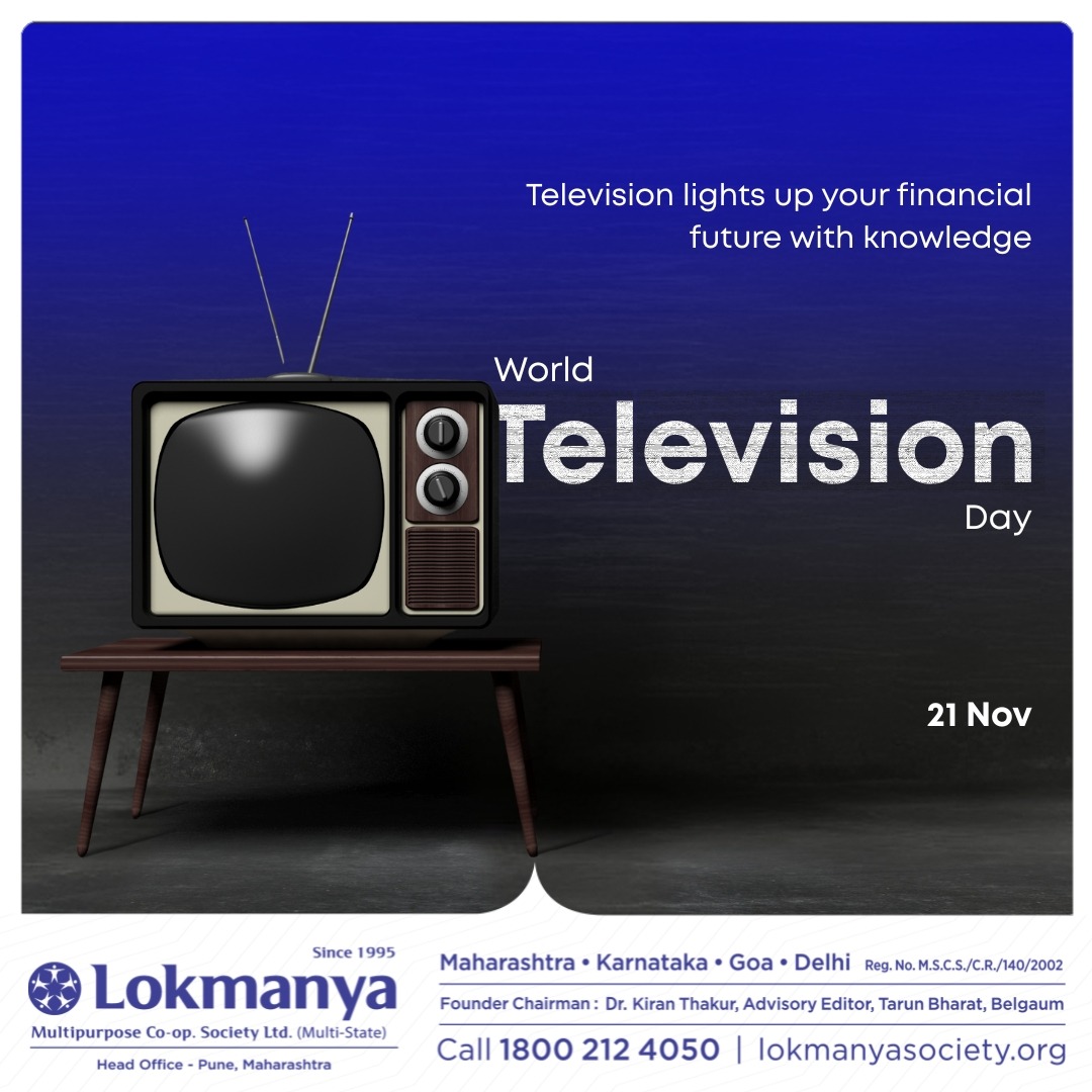 lokmanyasociety's tweet image. 📺✨ Happy World Television Day!
From entertainment to education, television has always been a window to the world.
Today, we celebrate its power to inspire, inform, and empower every home.

#WorldTelevisionDay #TelevisionDay #KnowledgeIsPower #StayInformed #LokmanyaSociety