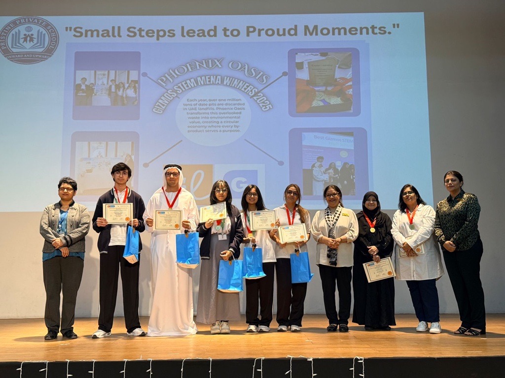 #PristineSixthForm’s Team Phoenix Oasis won Best High School STEM Project at the #STEMMENA Conference 2025! 🎉 Their thorough research-led inquiry led them to a breakthrough solution transforming date-pit waste into biofuel, water purifiers &amp; organic fertilizer <a href="/teachmiddleeast/">Teach Middle East Magazine</a>