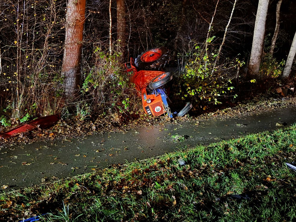Trekkerbestuurder overleden bij frontale aanrijding in Putten