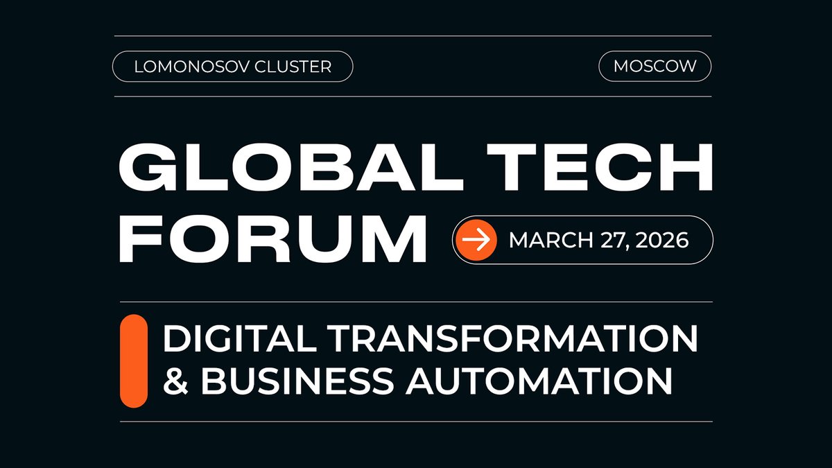 NodeSys's tweet image. 🌍 Node.sys at GLOBAL TECH FORUM 2026

📅 We are glad to announce that Node.sys team will take part in GLOBAL TECH FORUM 2026 in Moscow on March 27, 2026. This event is a unique opportunity to explore new technologies and strategic approaches to digital business transformation.…