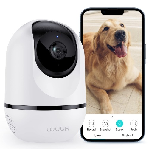 I just received 4MP Pan Tilt Cam Pro Indoor, WUUK Smart Security Camera for Baby Monitor, Wi-Fi Pet Camera for Home Security with Motion Detection &amp; Tracking, Night Vision, 2-Way Audio, Compati from uhslatt via Throne. Thank you! throne.com/nurseraq #Wishlist #Throne