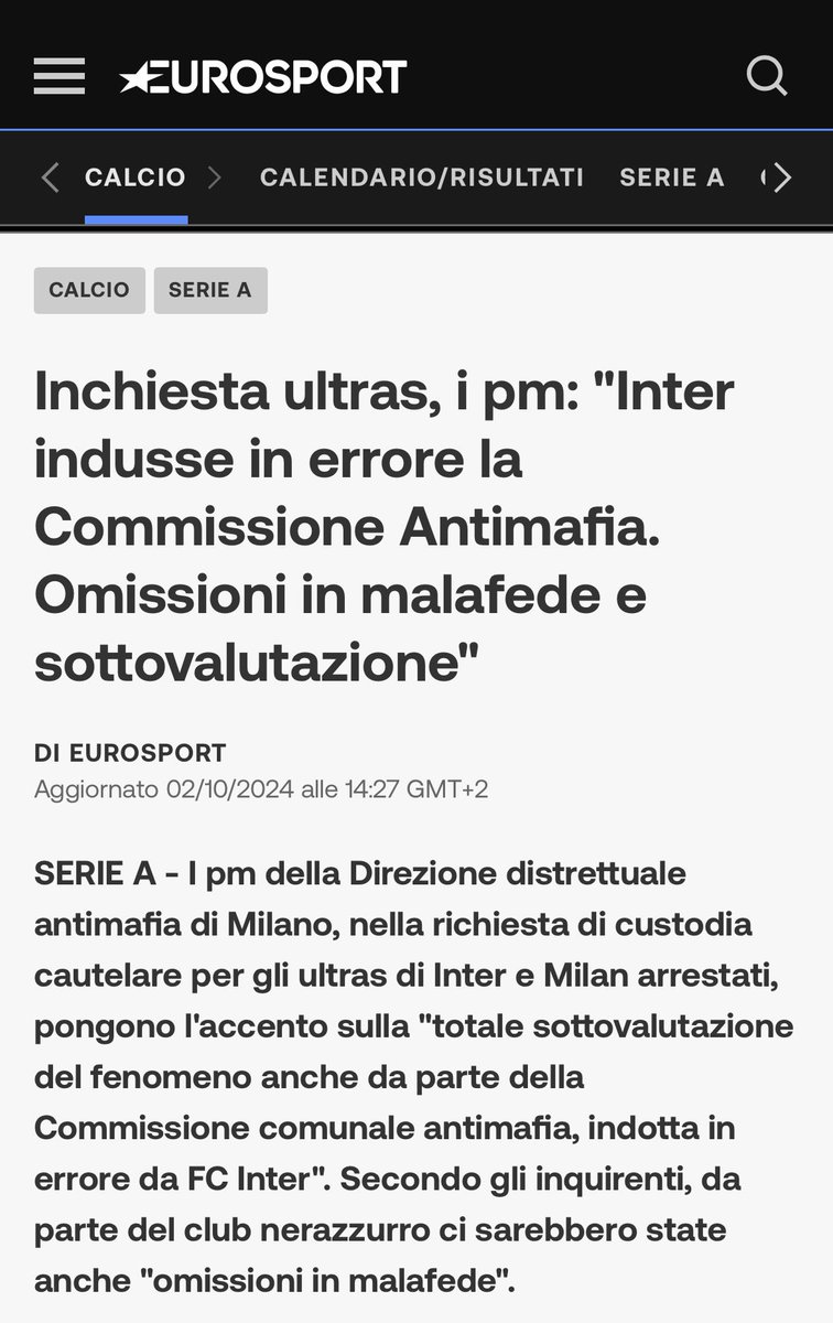🧨 Il sistema calcio ha un solo obiettivo: tenere in vita l’#Inter. A costo di distruggere la #SerieA.

<a href="/alwayson25/">Auro Palomba</a> ha detto la verità. E come sempre, gli interisti sotto il suo post dimostrano di vivere in una realtà parallela. Parlano di convocazioni in #Nazionale, come se