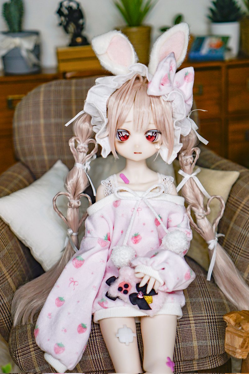 ふわうさをスカートなしで単品で着るとこんな感じ💘