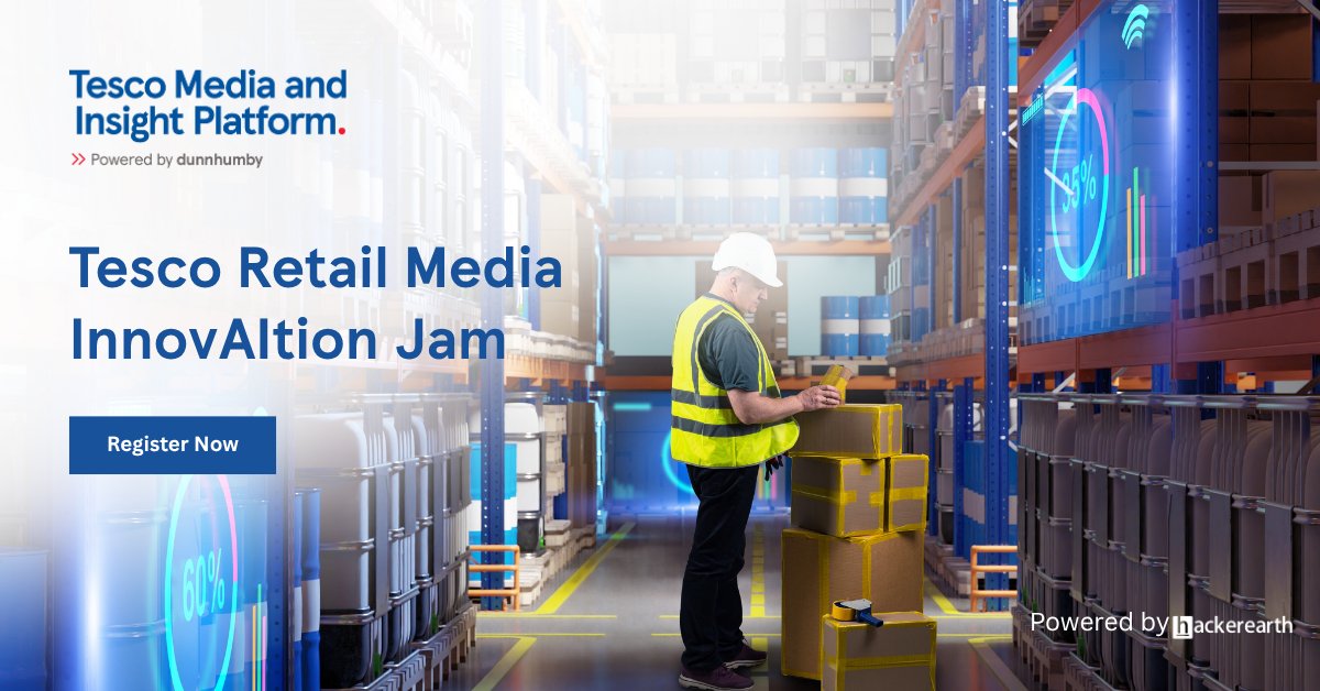 HackerEarth's tweet image. 🚀 This is your chance to work with Tesco, a global retail leader! Build Generative AI solutions that change how brands create. Win ₹1.75 Lakhs in prizes and internship opportunities. 
Register Here: tinyurl.com/3jjcp73t