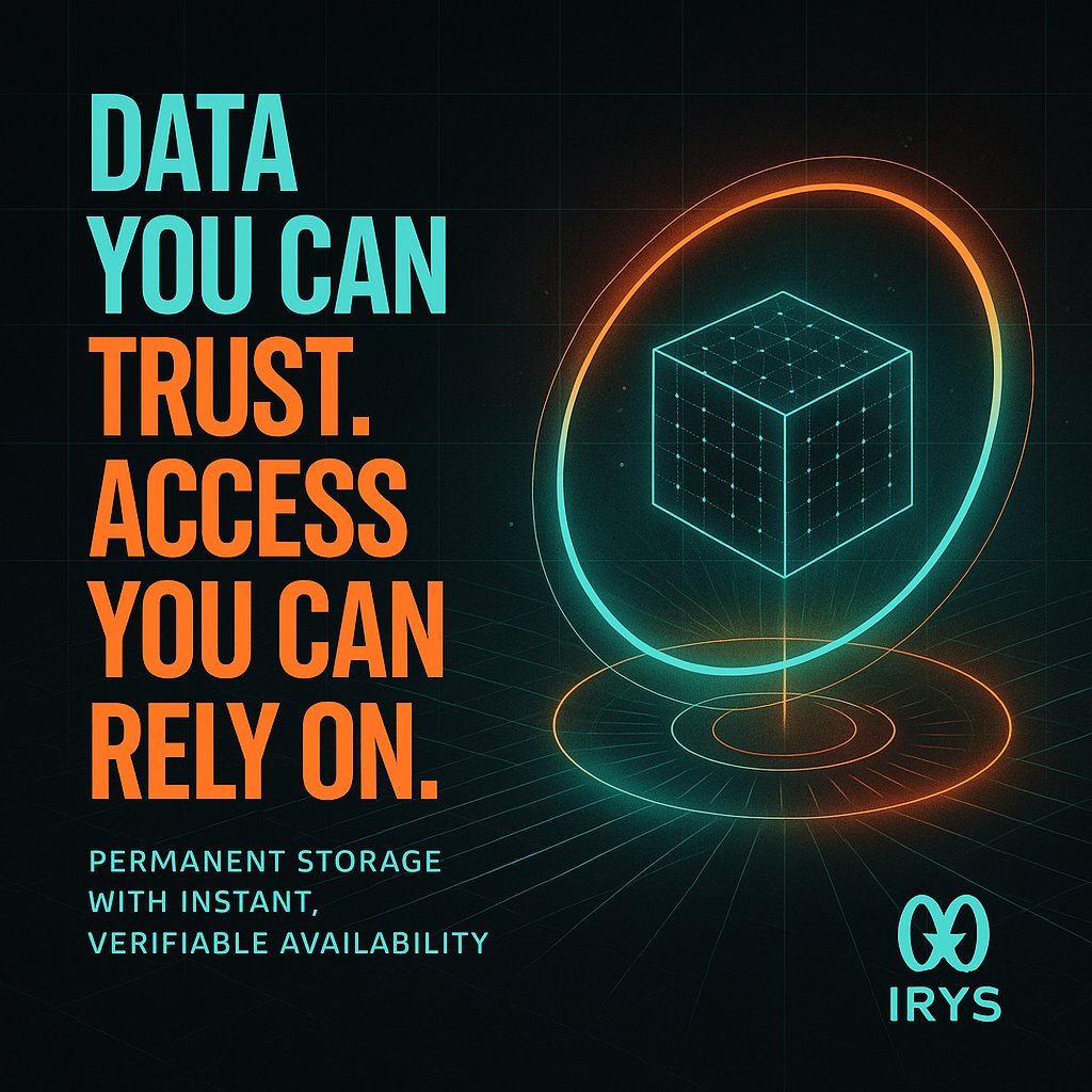 yogicrypto2343's tweet image. Data is only useful when it’s trusted and available.
@irys_xyz ensures every byte is permanently stored, cryptographically verified, and instantly accessible.
This is the foundation Web3 infrastructure has been waiting for.
#Irys #Web3 #Datachain #Infra