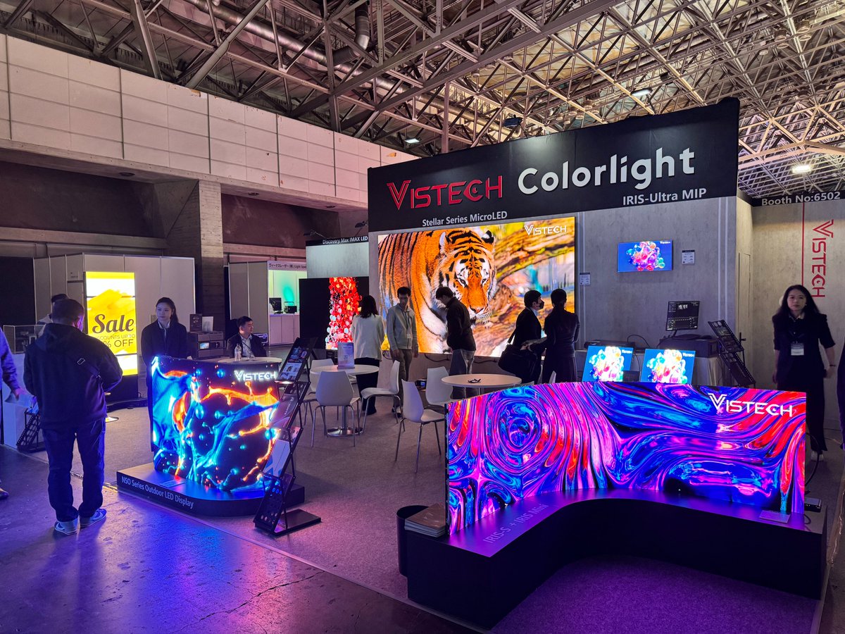 Vistech_Tech's tweet image. 🔥Day 1 at #interbee2025 ! ✨VISTECH &amp;amp; Colorlight✨
👋Welcome~ 📍Booth 6502 | Makuhari Messe | Japan
#VistechTechnology #LEDDisplay #COB #LED #LEDscreen #InterBEE #interbee2025 #Exhibition #makuharimesse