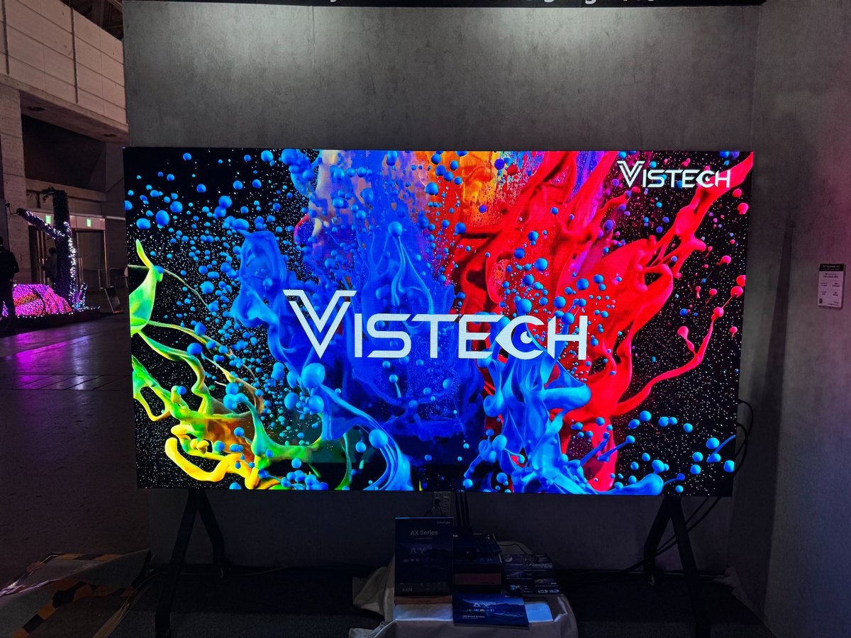 Vistech_Tech's tweet image. 🔥Day 1 at #interbee2025 ! ✨VISTECH &amp;amp; Colorlight✨
👋Welcome~ 📍Booth 6502 | Makuhari Messe | Japan
#VistechTechnology #LEDDisplay #COB #LED #LEDscreen #InterBEE #interbee2025 #Exhibition #makuharimesse