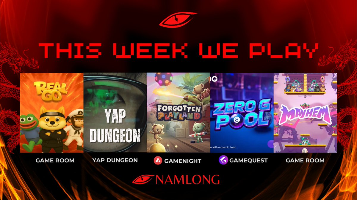 🤔 Tuần này chơi game gì tại NamLongDAO?? 🇻🇳 🐉

1⃣ Game Quest 1 tuần, chơi game kiếm $$$:

🌟 <a href="/_KultGames/">Kult Games</a>: 1 tuần đánh bida trong game ZEROGPOOL, lụm xèng từ pool $200 👀

2⃣ Gamenight kiếm thưởng hấp dẫn:

🌟 Forgotten Playland: Đại tiệc bú $AVAX đêm thứ 6

3⃣