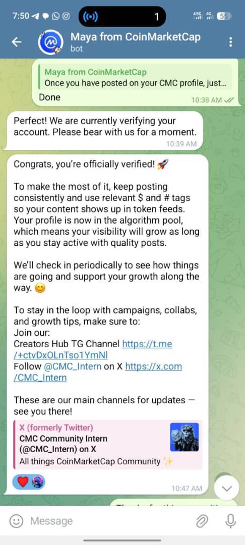 johnpauldooga's tweet photo. Gm ☕

I just received a message from @CoinMarketCap acknowledging my content and the way I engage with my audience.

Consequently, their team has offered me increased visibility across CoinMarketCap site and app as my account is being verified on their platform.

This will help me promote better the projects that am in partnership with 

Grateful for the recognition🙏

@CoinMarketCap @trondao @MultiversX @justinsuntron #TRONEcoStar