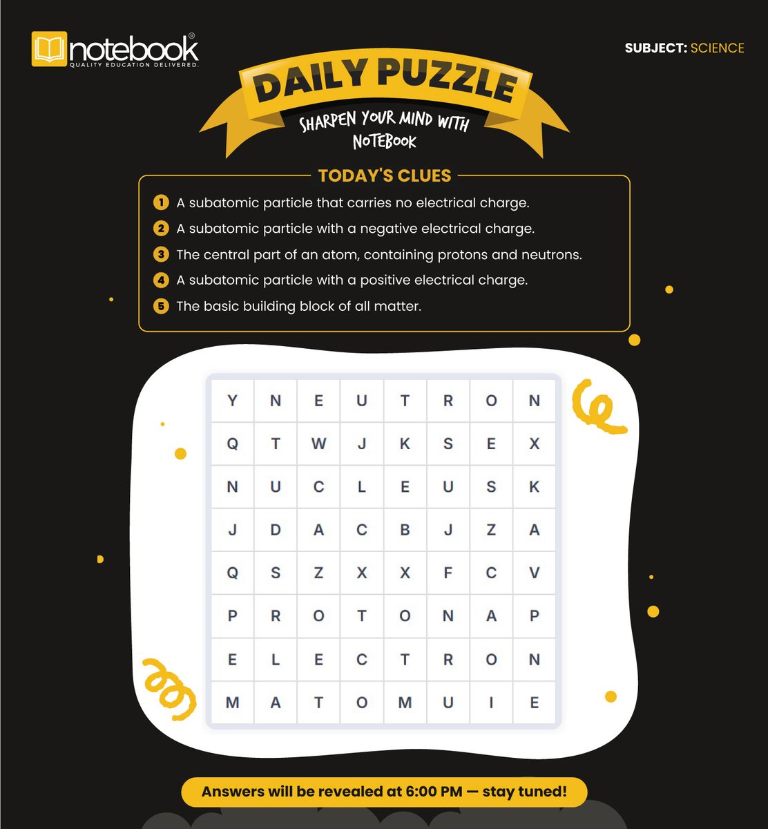 NotebookSocial's tweet image. 𝐃𝐚𝐲 𝟐 𝐢𝐬 𝐡𝐞𝐫𝐞! 🧩

Time to put your atomic knowledge to the test with a fun Atom Word Puzzle!

Find hidden words,Let’s see how many you can solve! 👀✨

👉 𝐏𝐥𝐚𝐲 𝐭𝐡𝐞 𝐩𝐮𝐳𝐳𝐥𝐞 𝐡𝐞𝐫𝐞:
🔗 app.notebook.school/hub/word_puzzl…