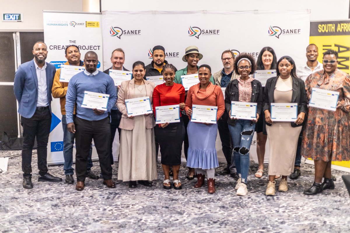 LHR_SA's tweet image. 📣 #createproject in Durban 📣

@SAEditorsForum and @AmnestySAfrica hosted a two day workshop on 29 and 30 Sep 2025 focused on resilience, accountability and the media environment. Journalists and human rights defenders came together to sharpen safety practices.
