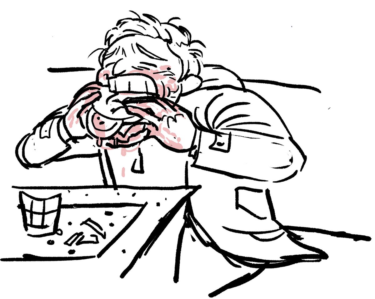 capteye_'s tweet image. ethan winters fucks up an in and out burger