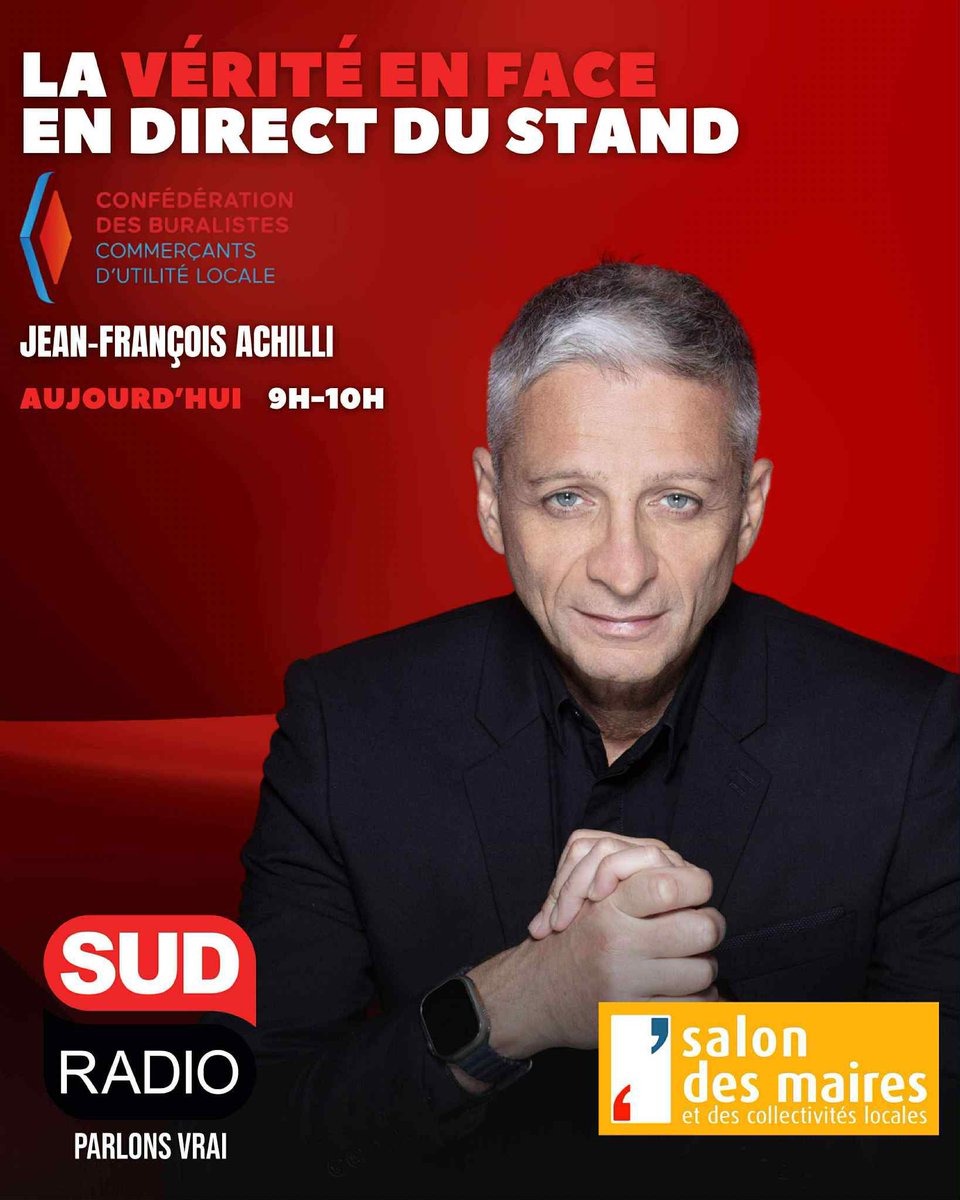 🔴 Émission spéciale #LaVériteEnFace en direct du <a href="/salondesmaires/">Salon des Maires et des Collectivités</a> avec <a href="/JFAchilli/">Jean-François Achilli</a> sur le stand <a href="/LesBuralistes/">Les Buralistes</a> 

➡️ <a href="/MDelafosse/">Michaël Delafosse - Maire de Montpellier</a> , maire #PS de Montpellier, est notre invité 

➡️ #Narcotrafic, sécurité : la ville est-elle devenue une jungle ? Débat <a href="/NDaragon/">Nicolas DARAGON</a> (maire de Valence) x