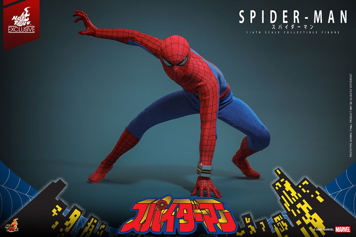 denfaminicogame's tweet image. 東映版『スパイダーマン』の1/6スケールフィギュアが登場！あの「地獄からの使者」が30箇所以上も可動する。全高約30cm
news.denfaminicogamer.jp/news/251119r

「スパイダーストリングス」などを再現できるウェブパーツ、例のポーズを取らせられるハンドパーツなども付属。11月21日に発売