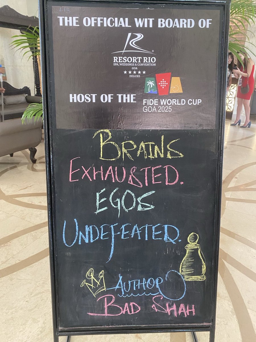 dylansmeder's tweet image. Excited to watch grand master @ArjunErigaisi at @FIDE_chess  Cup today in #Goa 

Best of luck to Team #India 
#ChessAddict