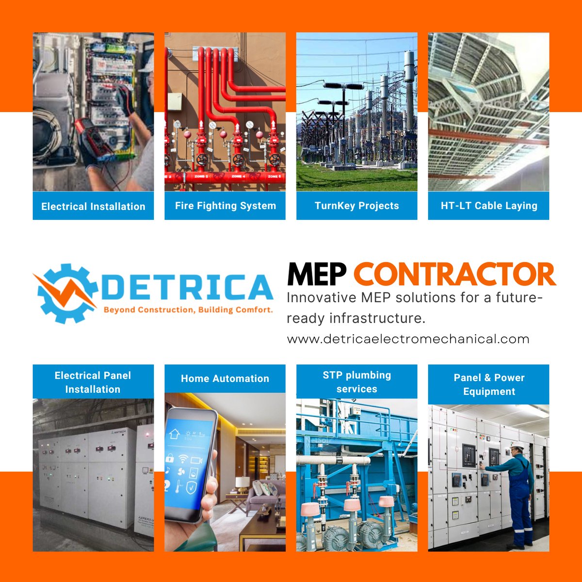 DetricaPvtltd's tweet image. MEP CONTRACTOR IN NOIDA
🏗️ DETRICA - MEP ENGINEERING AND CONTRACTING
🔹 Seamless Integration
🔹 Expert Team
🔹 On-Time Delivery
🔹 Reliable Support

📞 Contact Us: +91-9811877932
🌐 Visit: detricaelectromechanical.com

#DetricaEngineering #MEPContracting #MEPEngineering