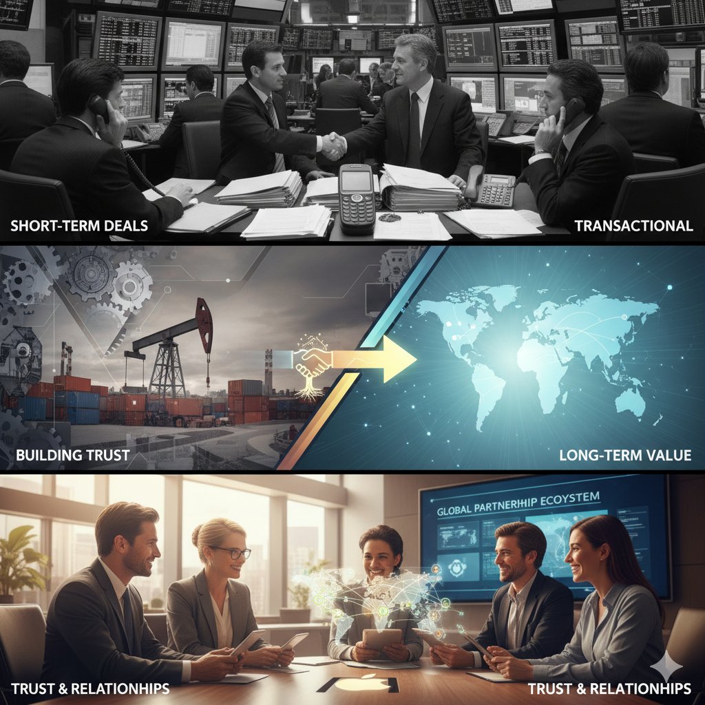 GJA4PA_Action's tweet image. 🤝 The Shift to Relational Economics

​1. Building Trust
​Transactional Model: Focused on legal contracts, immediate price, and risk mitigation against non-performance.

​Relational Model: Focuses on establishing mutual confidence, shared values, and transparent communication,…