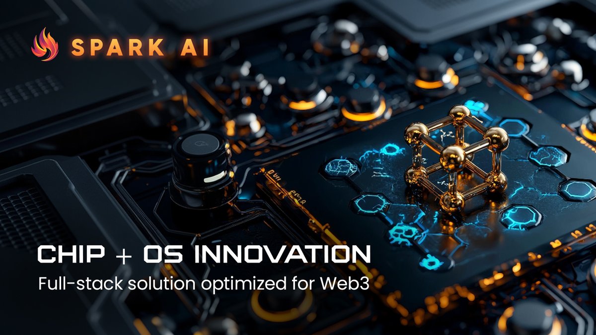 SparkAIPro's tweet photo. 🚀 Double breakthrough! Spark AI’s chip + OS innovation offers full-stack solution optimized for Web3. From hardware acceleration to intelligent scheduling, it's purpose-built for scalable, decentralized AI infrastructure.

#SparkAI #Web3Infra #DePIN #AIChip #SmartOS https://t.co/ZGHzwND62J