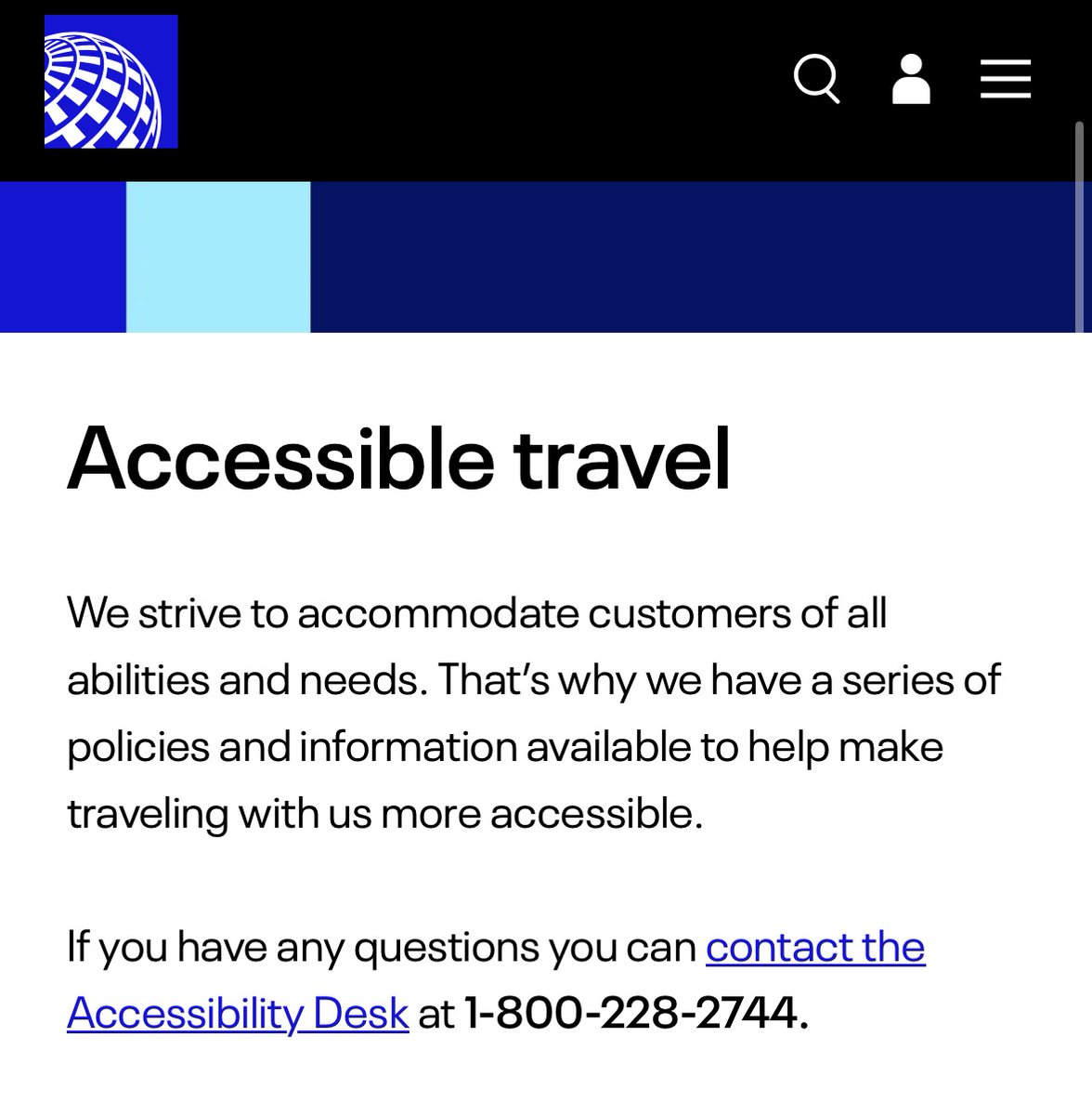 bretborn's tweet photo. @united reached out regarding their attendant who uses intimidation and  bullying to limit access to customers with mobility issues. I sure hope they follow through and remove him from his position. If not this statement is BS👇 And my seat refund! See next post. https://t.co/oLzVXyvtrq