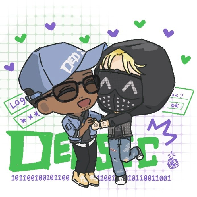 LIng70IZ's tweet photo. 💜💚💜💚🗯

#WatchDogs2 #wrencus https://t.co/fzVGAI5Mmp