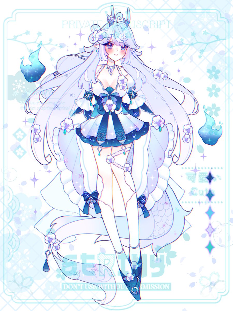 ♡ NEW ♡ Dragon adopt available on my VGen 💙 

♡ SP: $100 USD
♡ If commercial use, add $70 USD

{Likes and RTs are appreciated, thank you 🥺💙} ♡