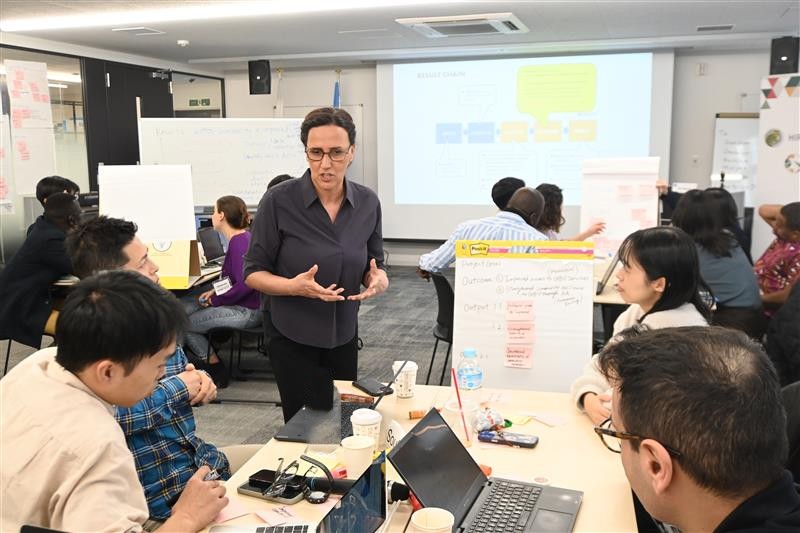 UNITARHiroshima's tweet image. 🌐✨We’ve reached the halfway mark of the Primary Course of the Program for Global Human Resource Development for Peacebuilding and Development!
After an inspiring week in Tokyo, the 24 Program Associates reconvened in Hiroshima to complete project development group exercises 🤝