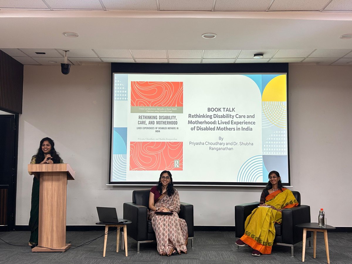 IMSE_MU's tweet image. IMSE hosted a powerful discussion on “Rethinking Disability, Care, and Motherhood” with Dr. Shubha Ranganathan &amp;amp; Priyasha Choudhary

Rich insights on disability, care work, and feminist research sparked thoughtful dialogue across our community.

#IMSE #MahindraUni #BookDiscussion