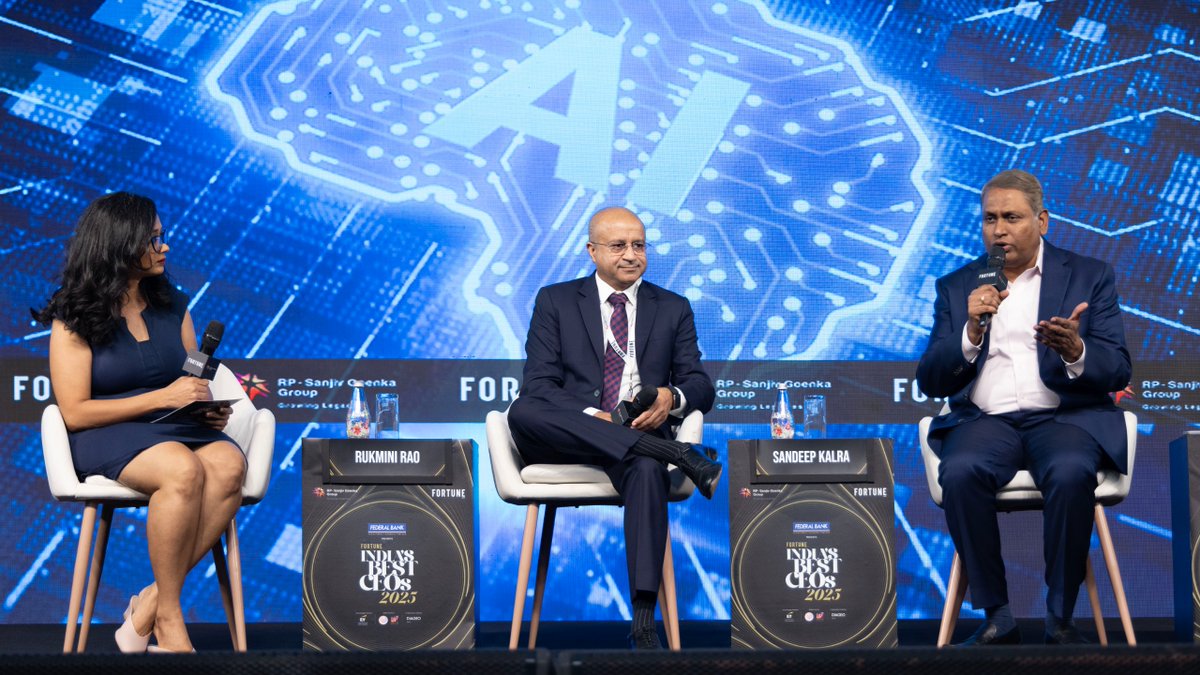 hcltech's tweet image. 🏆 Congratulations to our CEO &amp;amp; Managing Director, C Vijayakumar (CVK), on being named India’s Best CEO in the IT Services (Above ₹50,000 crore) category by Fortune India. The award was presented by Sh. Piyush Goyal, Minister of Commerce and Industry, Government of India during…