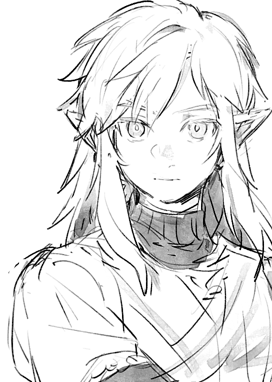 renyuu_030's tweet image. 昨日描いたリンゼルちゃん