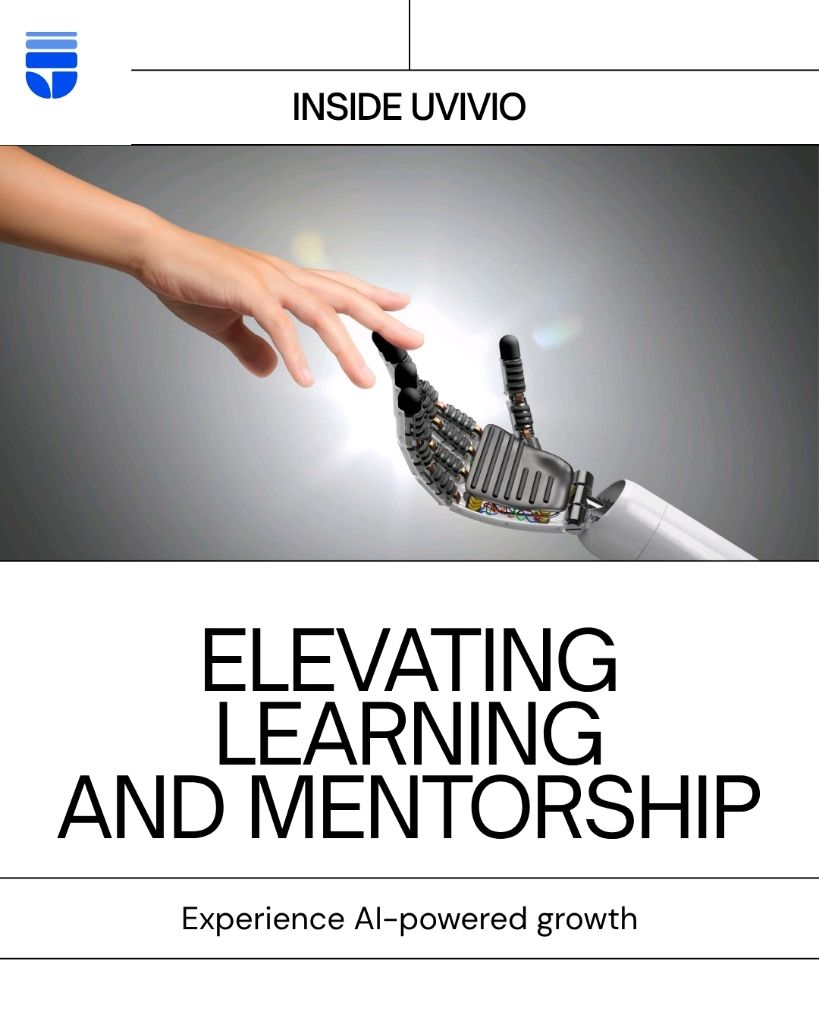 joinuvivio's tweet image. 🚀 Inside Uvivio: AI is transforming learning &amp;amp; mentorship!

Personalized learning, expert guidance, and mentor connections—all powered by AI. Are you maximizing your growth potential?

Join today 👉 uvivio.com

#Uvivio 
#AIinLearning 
#Mentorship 
#CareerGrowth