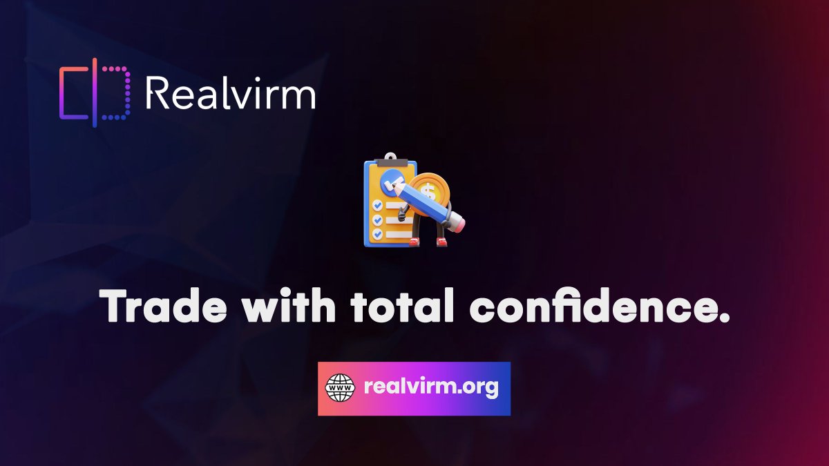 Realvirm's tweet image. 👁 Trust is built on transparency.

😍 With #Realvirm, every asset detail and transaction is immutably recorded on-chain. Coupled with legally-aware agreements, it’s a fair, secure platform for all.

✅ Trade with total confidence.

$RVM