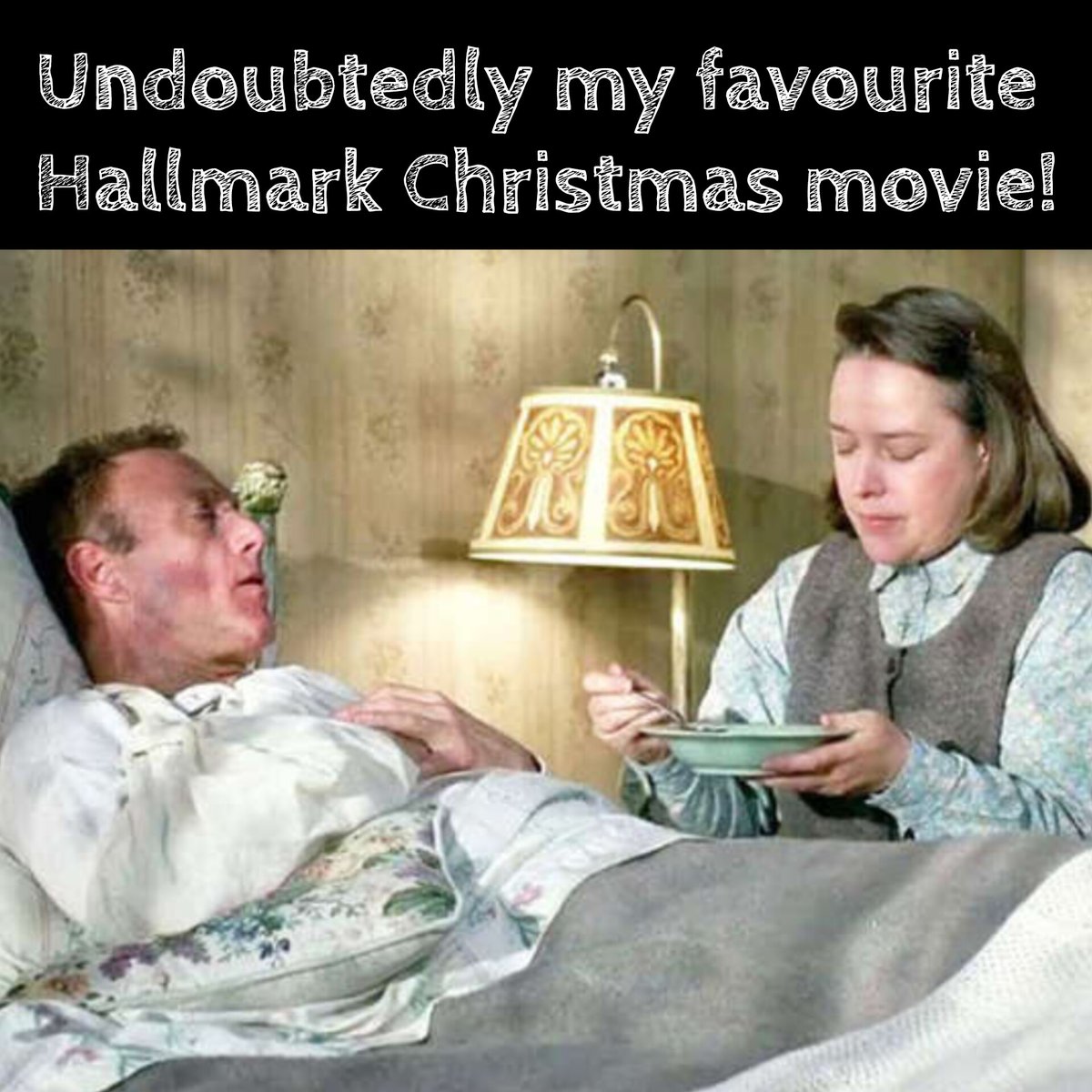 The touching tale of a woman who rescues her favorite writer from a terrible crash on a mountain road an nurses him back to health. 

Helps him complete his newest novel by offering constructive criticism and gives him a smashing time 😁

#misery