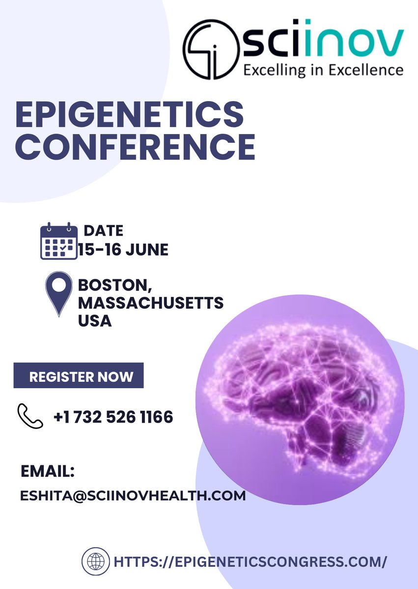 EGC_2026's tweet photo. Unlock the future of epigenetics research!
📍Boston, USA 
🗓️June 15–16
 explore breakthroughs in gene regulation, chromatin biology, and molecular innovations driving next-gen therapies.

🔗 https://t.co/kA7bHYG1Ac

#Epigenetics #GeneRegulation #ChromatinBiology #LifeSciences https://t.co/1nsaqFwGax