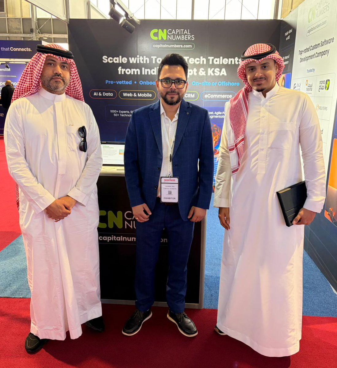 _CNInfotech's tweet image. Seamless Saudi Arabia 2025 - Final Day!
If you’re at Seamless today, drop by Hall H4, Booth Y60 to meet the Capital Numbers team &amp;amp; explore how we can help you with:
🔹AI-powered #DigitalEngineering
🔹Cloud &amp;amp; #DevOps
🔹Data &amp;amp; #Analytics
🔹Enterprise Platforms &amp;amp; #CRM
🔹#Ecommerce