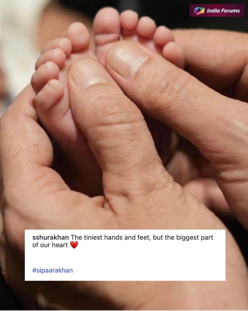 indiaforums's tweet image. Sshura Khan And Arbaaz Khan share the first glimpse of baby girl Sipaara Khan! “The tiniest hands and feet, but the biggest part of our hearts.” ❤️❤️
.
.
.
#IF #IndiaForums #SipaaraKhan #ArbaazKhan #SshuraKhan #BabyGirl