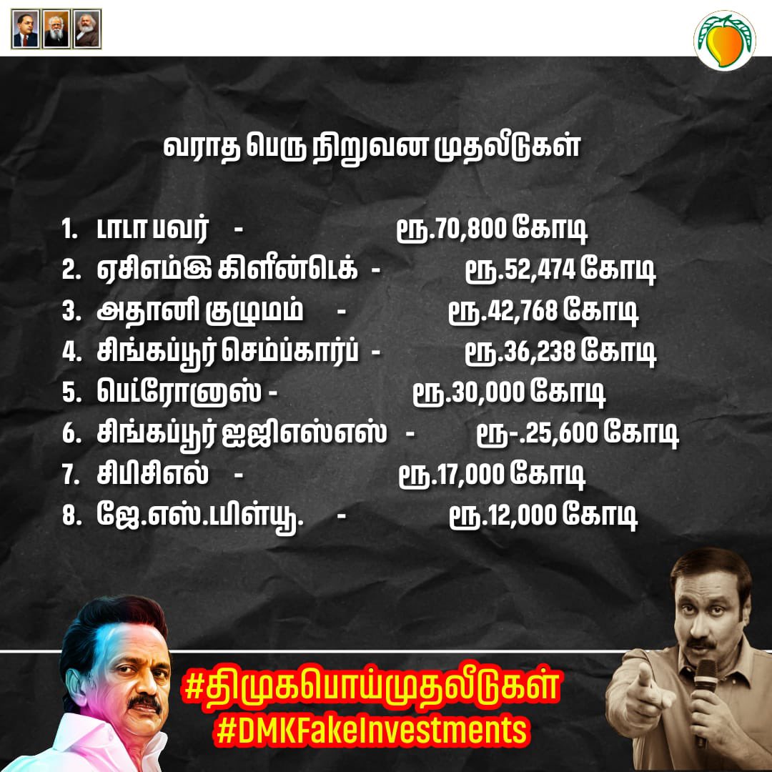 itwingmadhanur's tweet photo. #DMKFakeInvestments #திமுகபொய்முதலீடுகள் https://t.co/Wlv1NJLUh4
