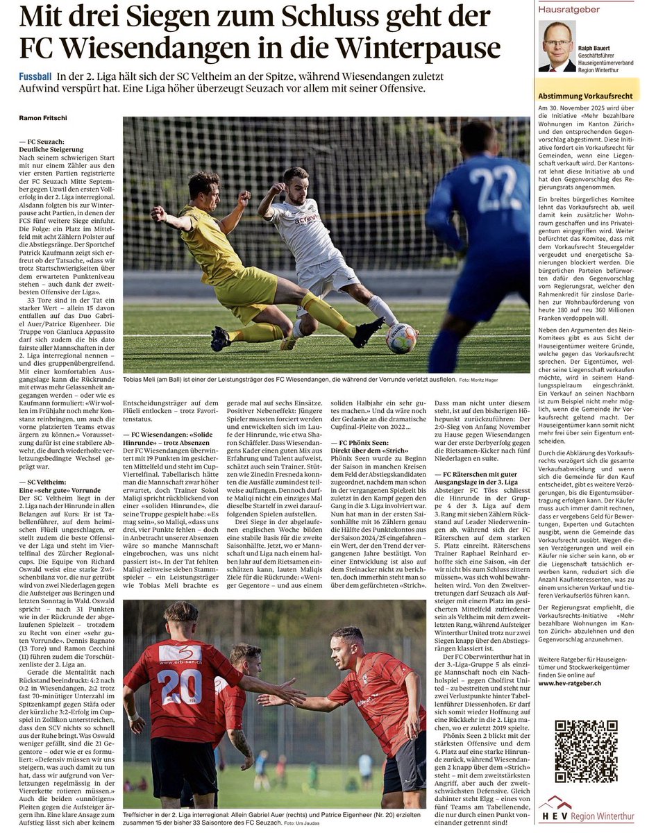 Am 30. November wird im Kanton Zürich über das #Vorkaufsrecht abgestimmt. Im Landbote erläutere ich, warum ich diese Initiative ablehne. Hausratgeber online lesen: hev-winterthur.ch/artikel/abstim…

#immobilien #immobilienmarkt #hauseigentum #politik #hevratgeber