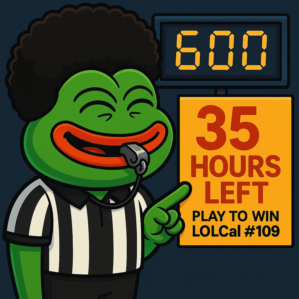XRPLOLMEME's tweet image. 🔥 35 HOURS LEFT 🔥

Three non-holders have already jumped into Dodge The Dip and locked in their scores…
but the top score is still only 600 points
The lead is very stealable. 😏

Winner gets LOLCal #109 —
a passive-earning, gameplay-boosting, cigar-smokin’ frog. 🐸💚

If you…