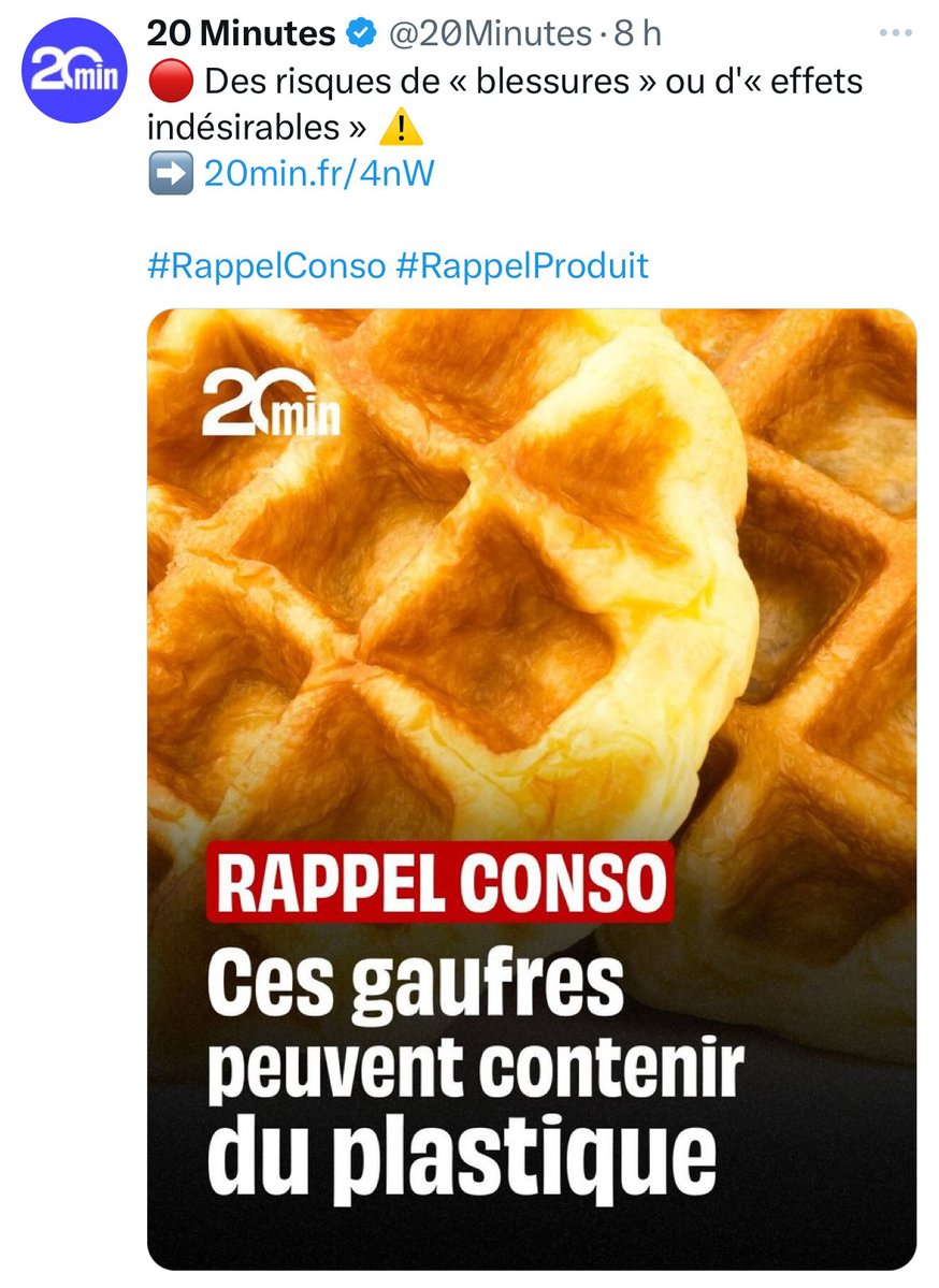 Marc_Doyer's tweet image. Témoignage du jour : incroyable! médias lâches ! Couverture pour une simple gaufre !👉 mais rien sur le mensonge du covid! 👉 l’état a menti #Pfizer ne connaissait pas l’efficacité de son produit ! C’était écrit dans le contrat ! Combien de morts ? @verity_france