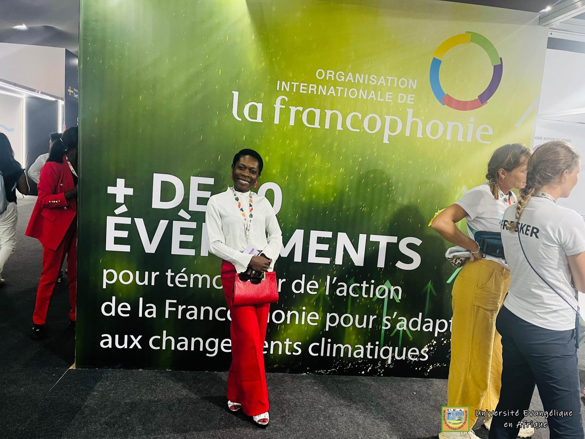 UEAOfficielle's tweet image. Fière représentation 🇨🇩 à la #COP30 🌍
👏 Félicitations à #Hélène Omoy Kombe, éco-innovatrice du #Fablab Ecodechets – #UEA, sélectionnée par l’@IFDD_OIF pour représenter la #RDC à #Belém (#Brésil).
#UEA #IFDD #COP30 #InnovationVerte #RDC #OIF #Helenah