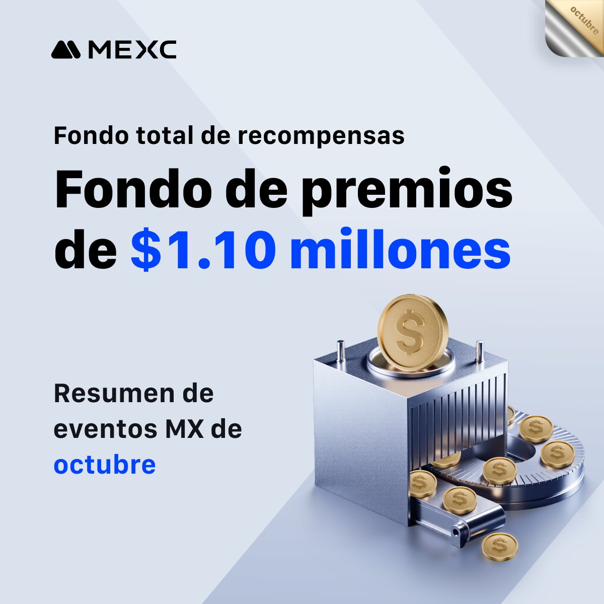 Eventos MX: En octubre completamos 22 airdrops gratuitos y repartimos más de $1.1M en recompensas

Más detalles👉mexc.com/es/mx