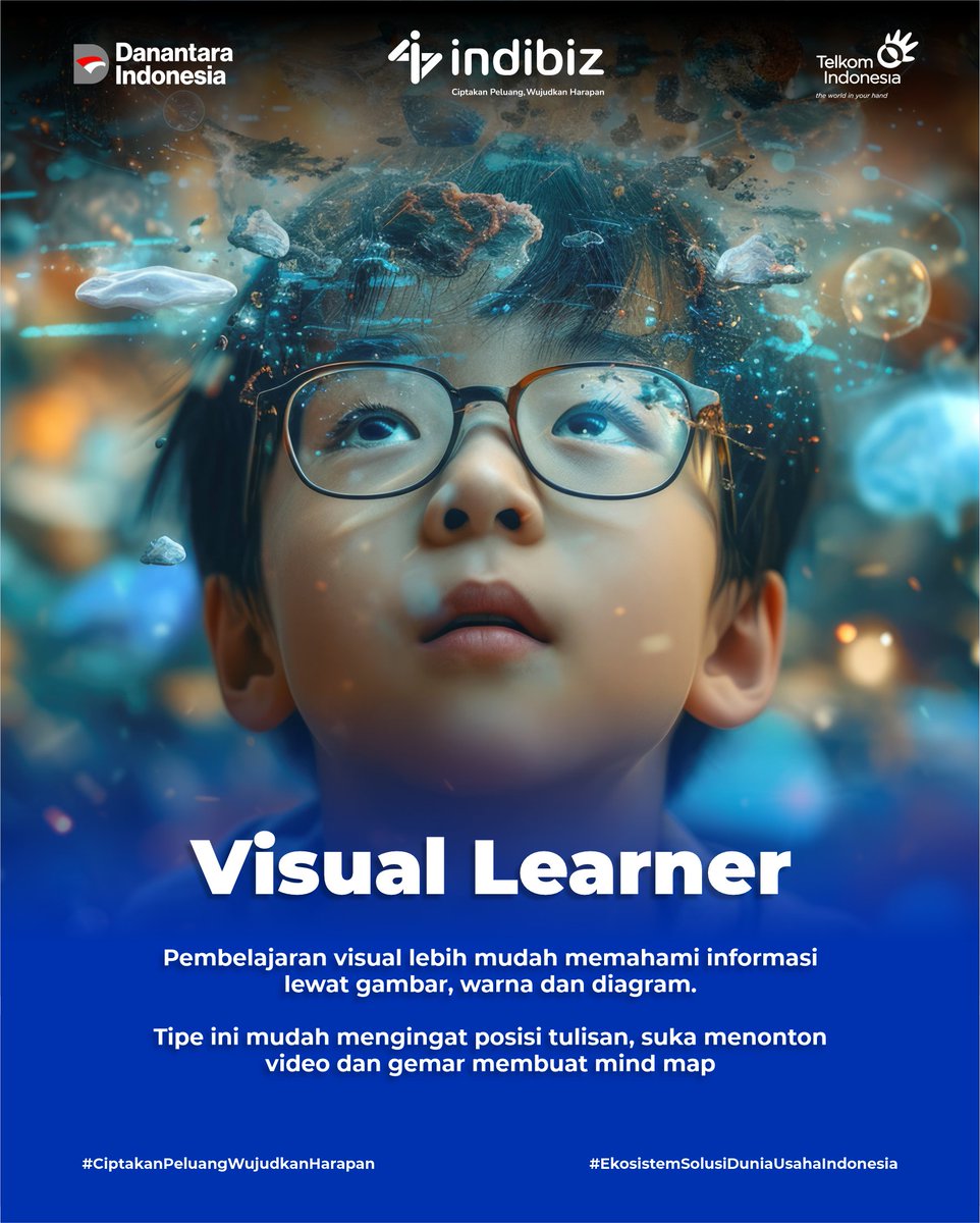 Indibiz_jtdiy's tweet image. Belajar itu bukan soal siapa yang paling cepat paham,
tapi siapa yang paling tahu caranya belajar💡

Kenali dulu dirimu, biar proses belajarmu makin bermakna ✨
Kamu sendiri, tipe belajar yang mana? Tulis di kolom komentar yaaa👇🏻

#Indibiz #Indibizjtd #PijarSekolah